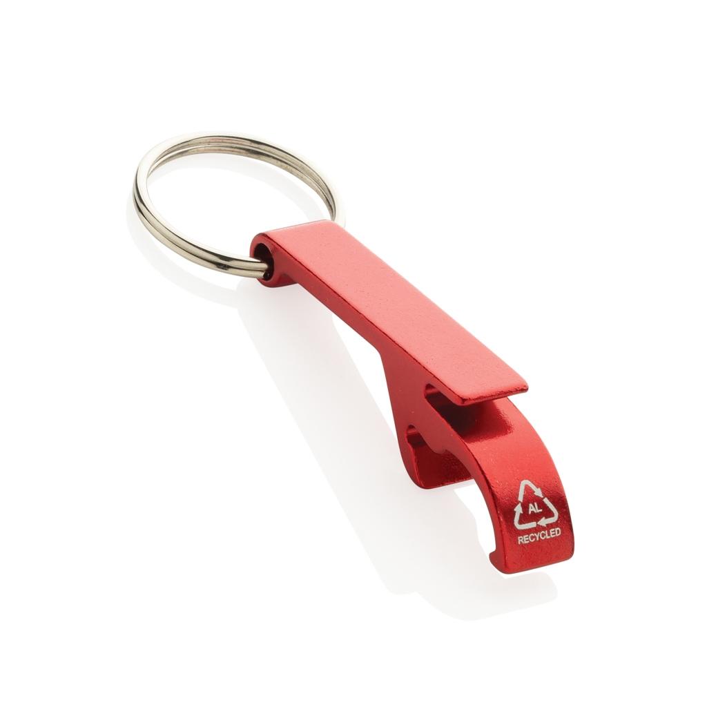 RCS recycled aluminum bottle and can opener red