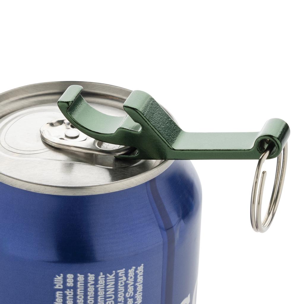 RCS recycled aluminum bottle and can opener green