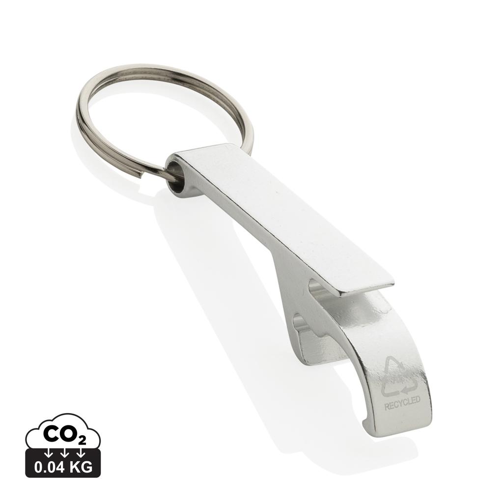 RCS recycled aluminum bottle and can opener silver
