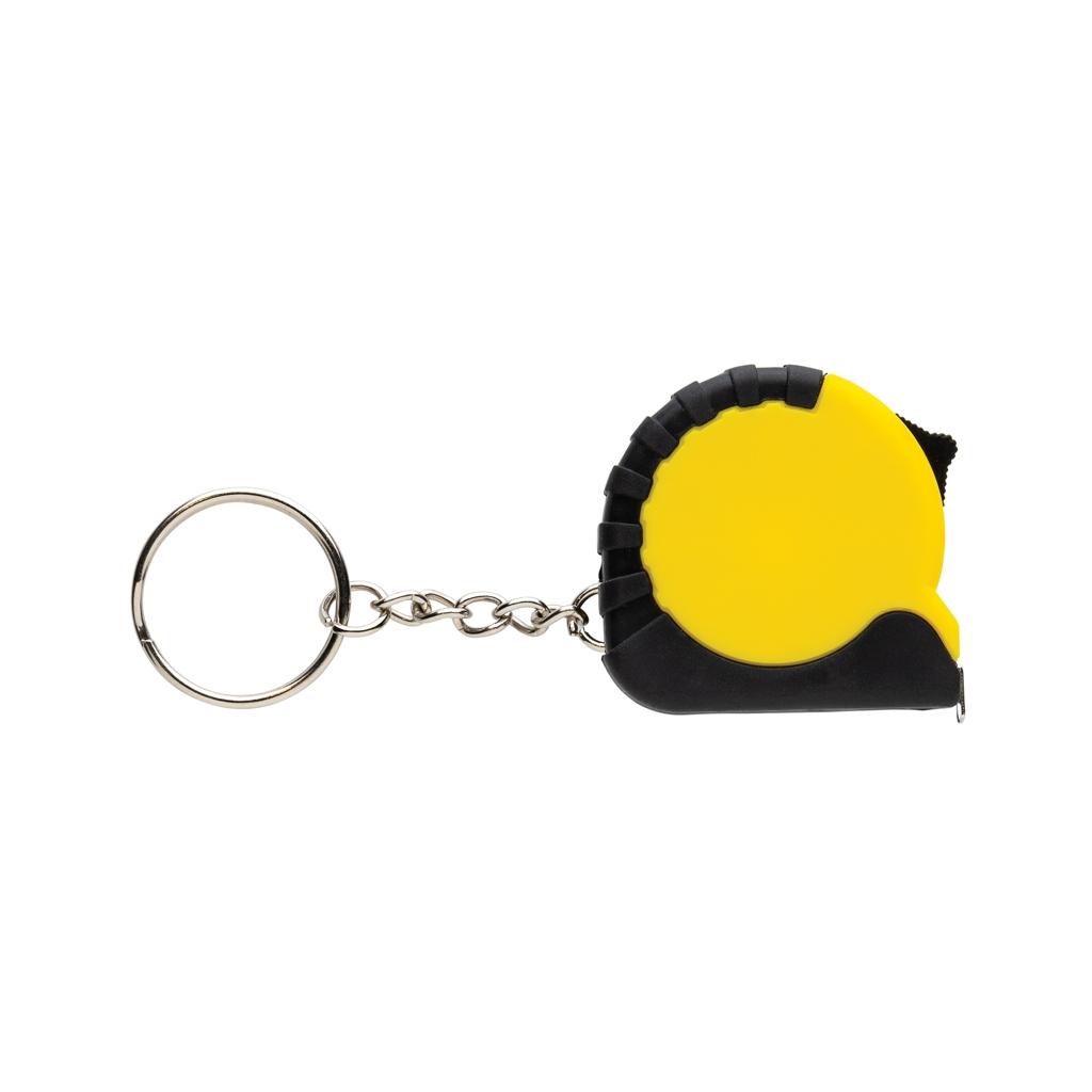 MeasureMate RCS reycled ABS 1 meter tape keychain yellow