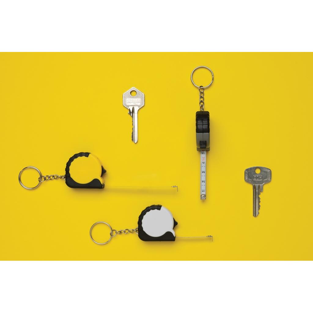 MeasureMate RCS reycled ABS 1 meter tape keychain yellow