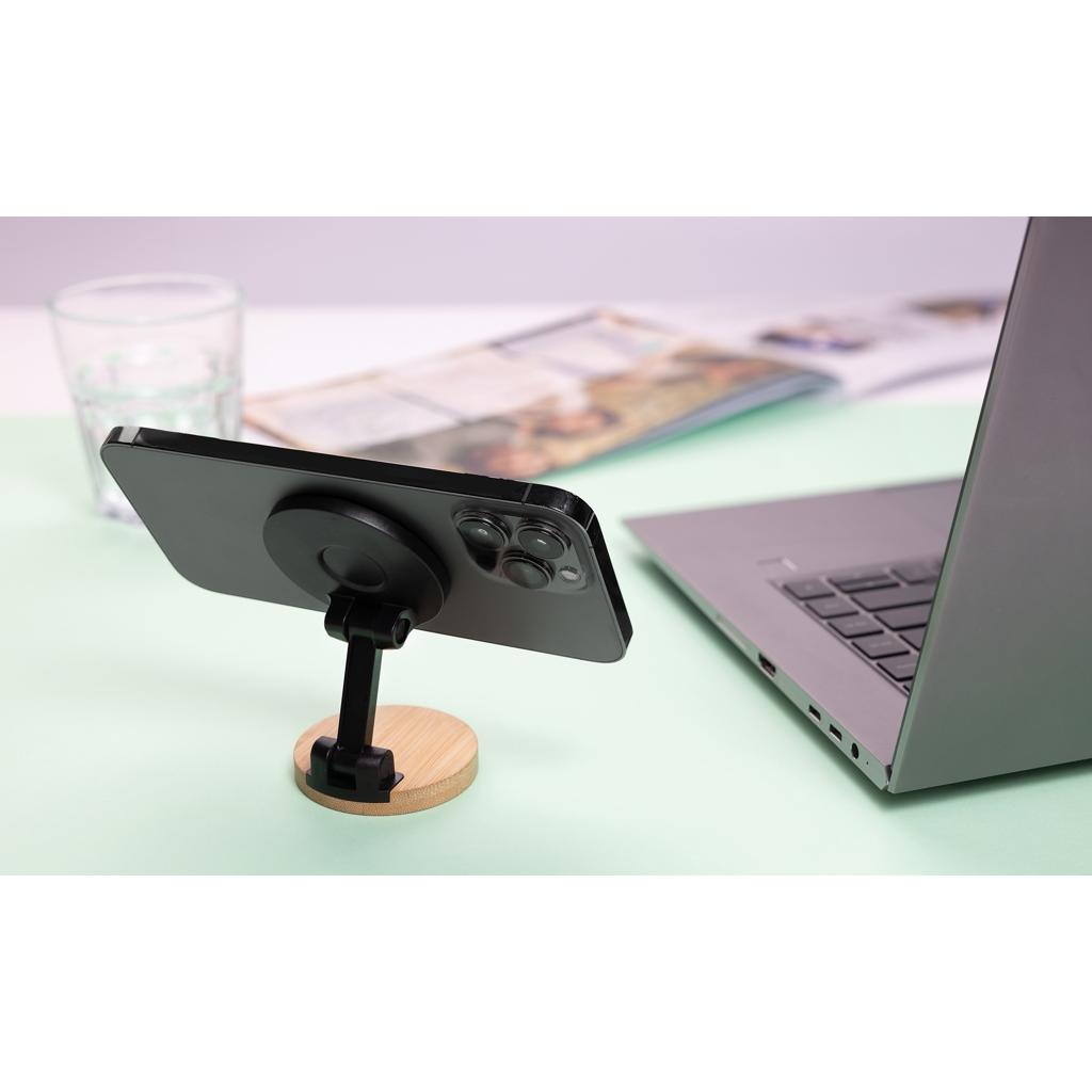 Magmount RCS recycled plastic and bamboo phone stand black