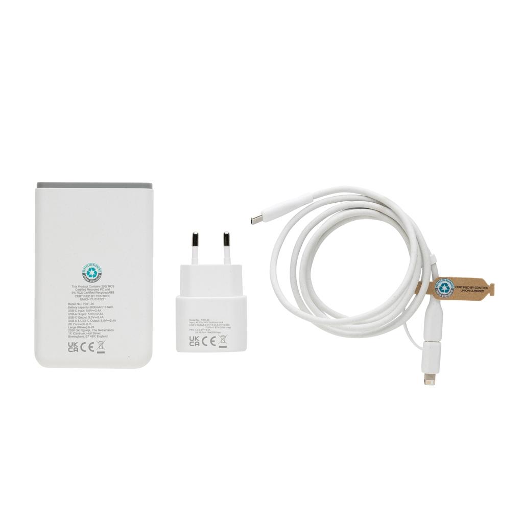 Surge RCS recyled PET 20W type C 3 pcs charging set black