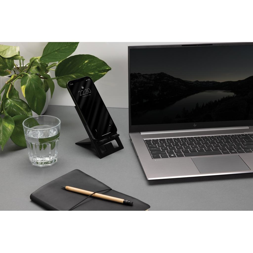 SnapStand RCS recycled plastic foldable phone stand black