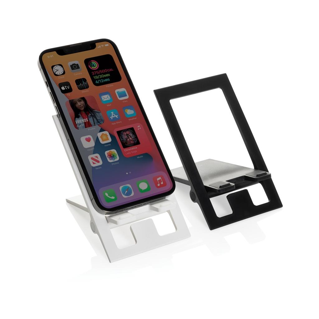 SnapStand RCS recycled plastic foldable phone stand transparent
