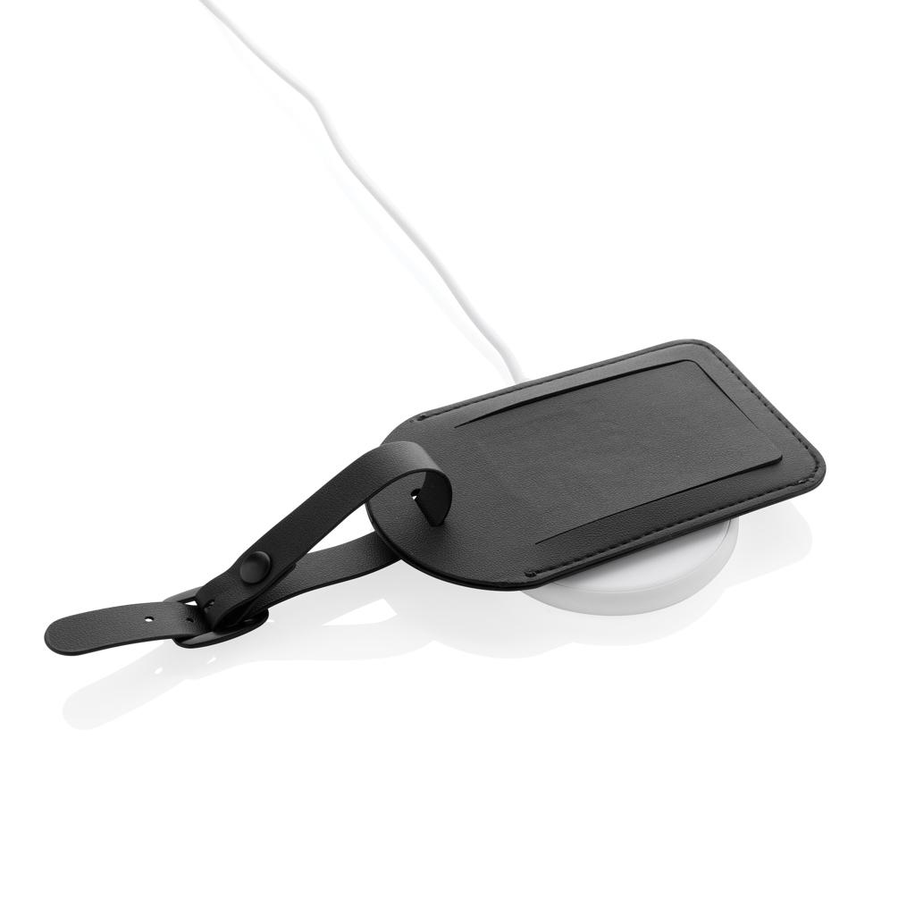 Globetrack RCSrPolyester luggage tag with worldwide locating black