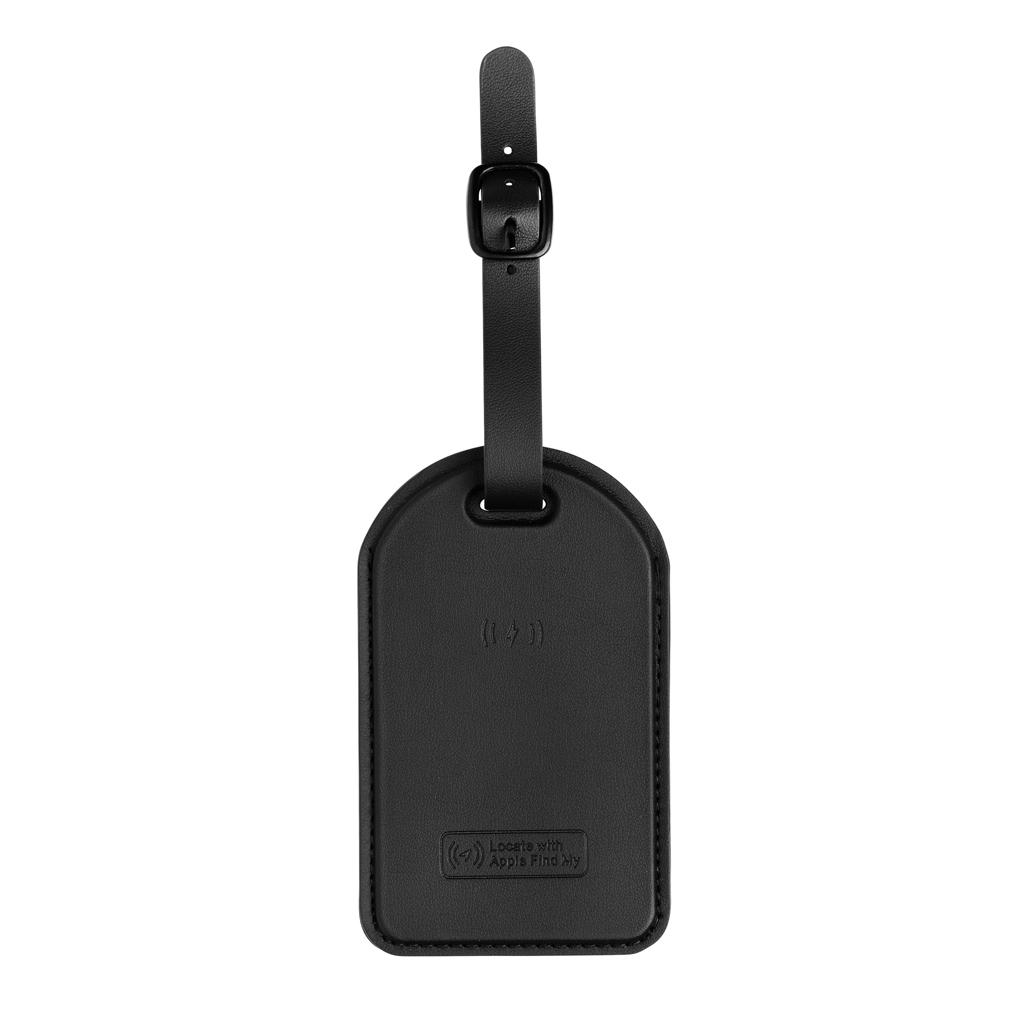 Globetrack RCSrPolyester luggage tag with worldwide locating black