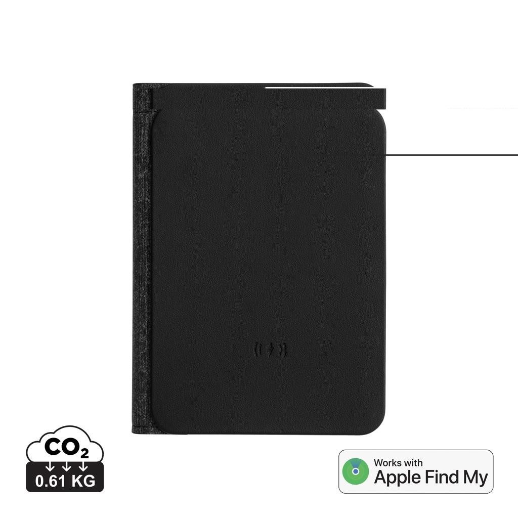 Trackmate RCS rpolyester passport holder worldwide locating black