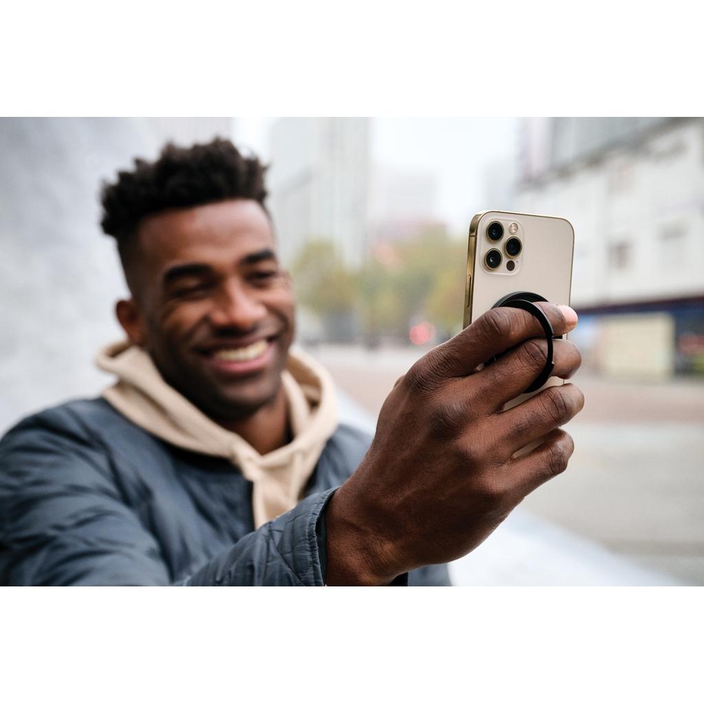 Terra Magnetic RCS rplastic magnetic phone holder with ring grey