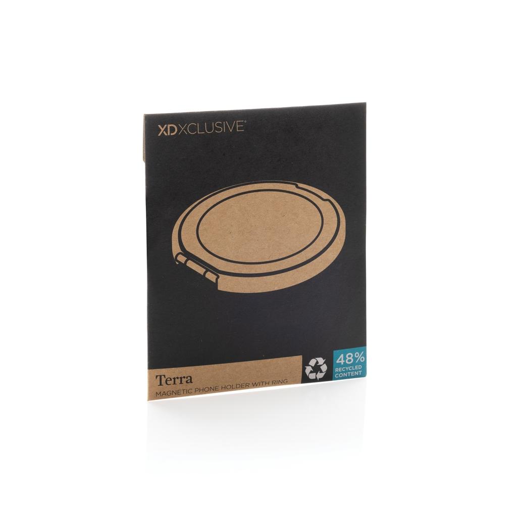 Terra Magnetic RCS rplastic magnetic phone holder with ring grey