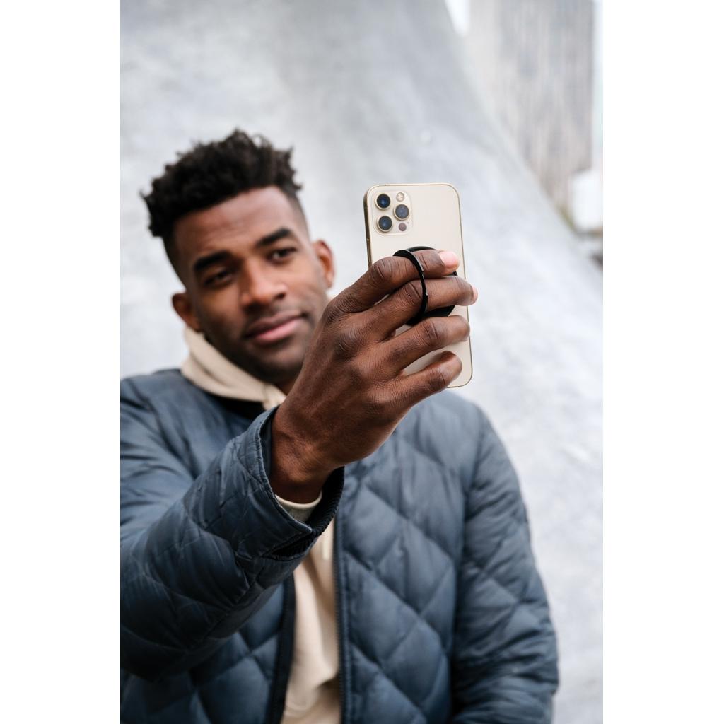 Terra Magnetic RCS rplastic magnetic phone holder with ring grey