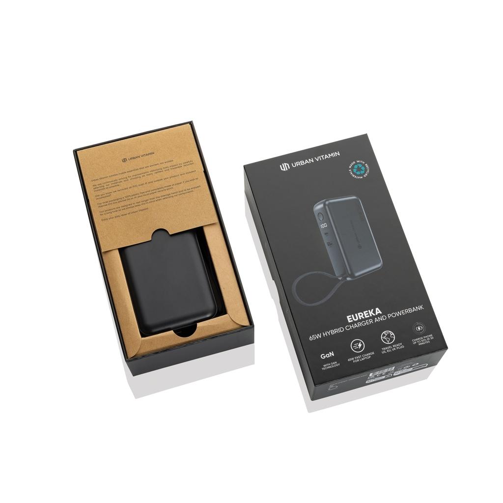 Urban Vitamin Eureka hybrid GANcharger 10000mah powerbank65W black