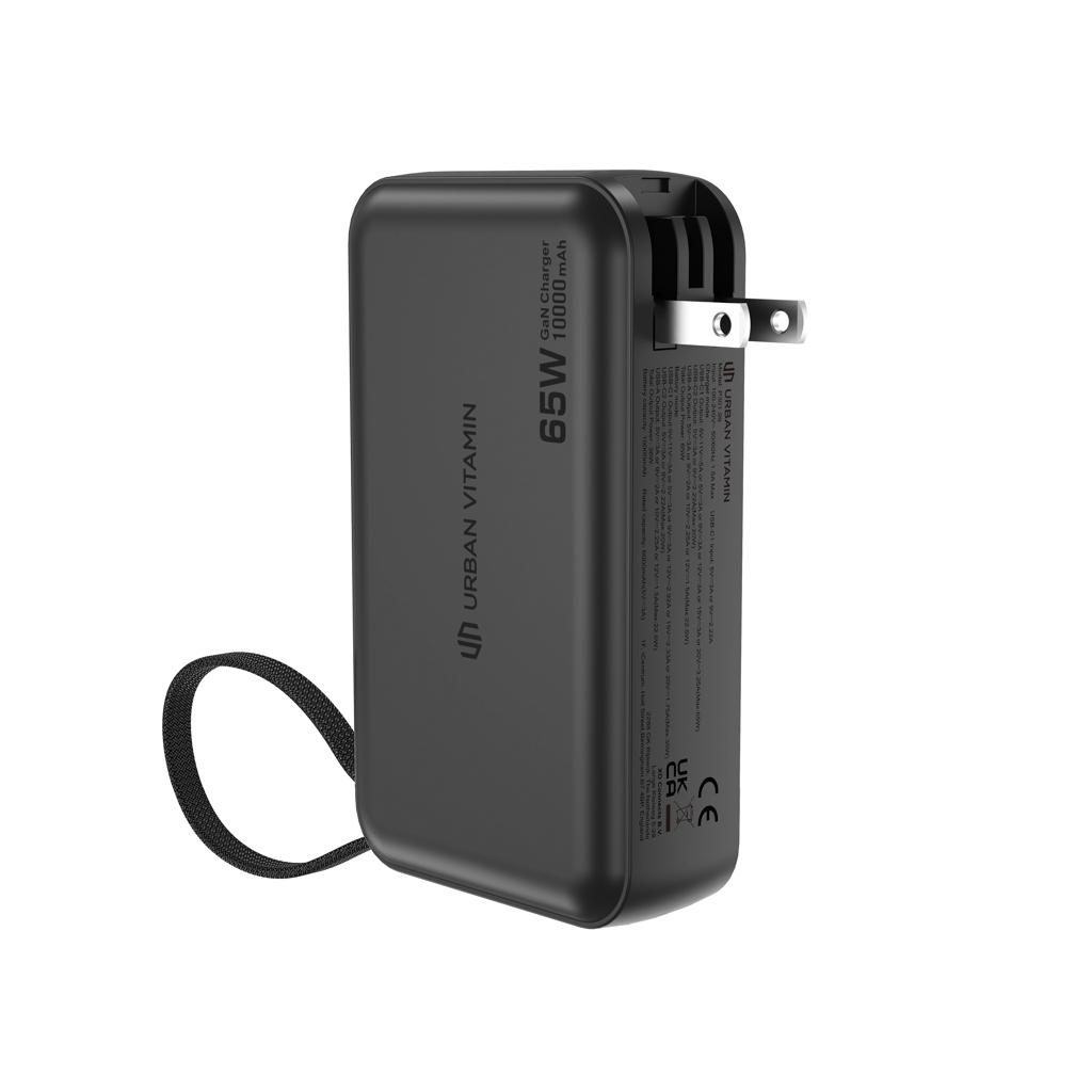 Urban Vitamin Eureka hybrid GANcharger 10000mah powerbank65W black