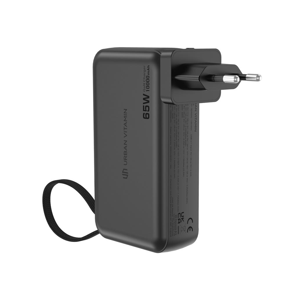 Urban Vitamin Eureka hybrid GANcharger 10000mah powerbank65W black