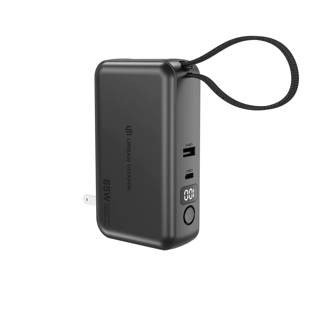 Urban Vitamin Eureka hybrid GANcharger 10000mah powerbank65W black