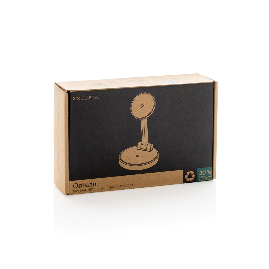 Ontario RCS rplastic 15W magnetic charging 2 in 1 stand transparent