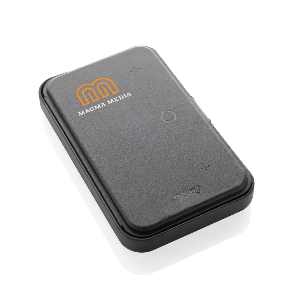 Swiss Peak RCS recycled travel case with 3 in 1 charger black