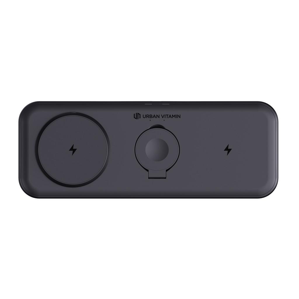 Urban Vitamin Torrance 3 in 1 magnetic 15W charger black