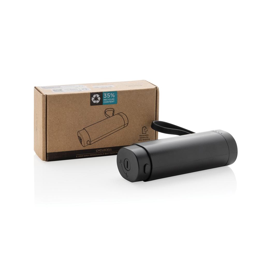CycleCell 5000 mah removable battery powerbank black