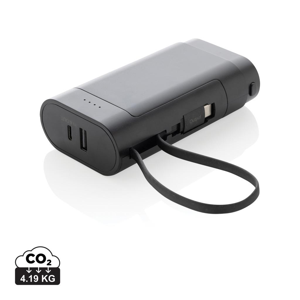 CycleCell 10,000 mah removable battery powerbank black