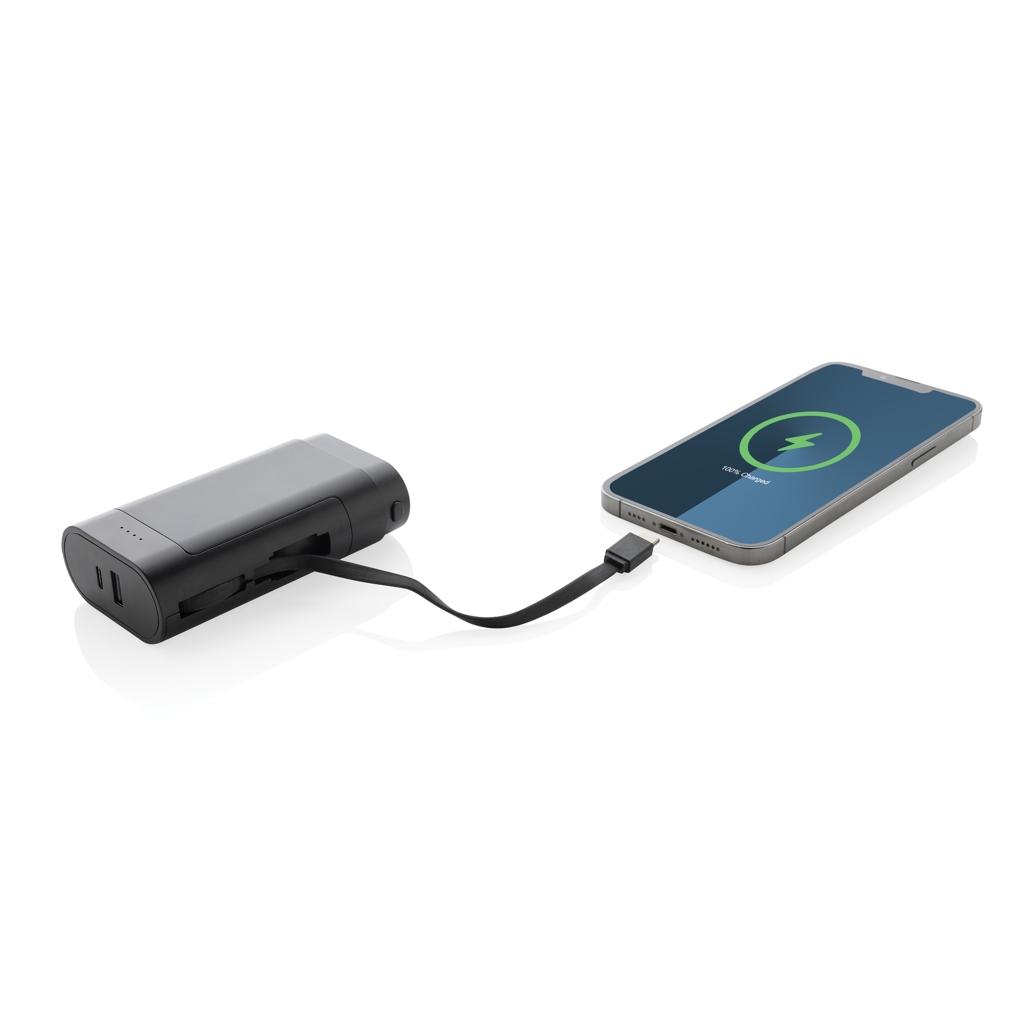 CycleCell 10,000 mah removable battery powerbank black