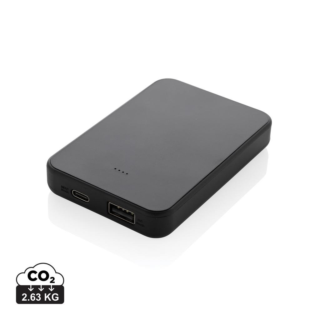 Boostcore RCS recycled plastic powerbank 5.000mAh with USB C black