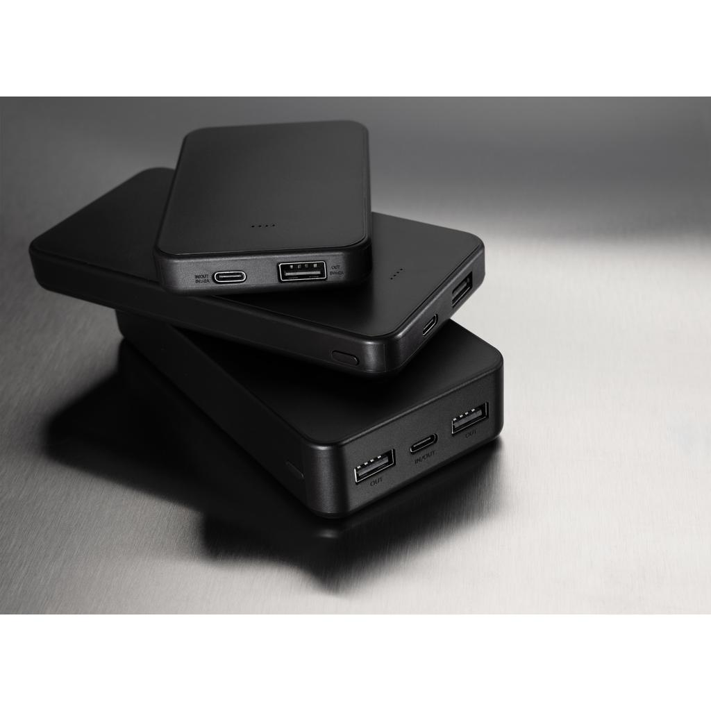 Boostcore RCS recycled plastic powerbank 10.000mAh USB C black