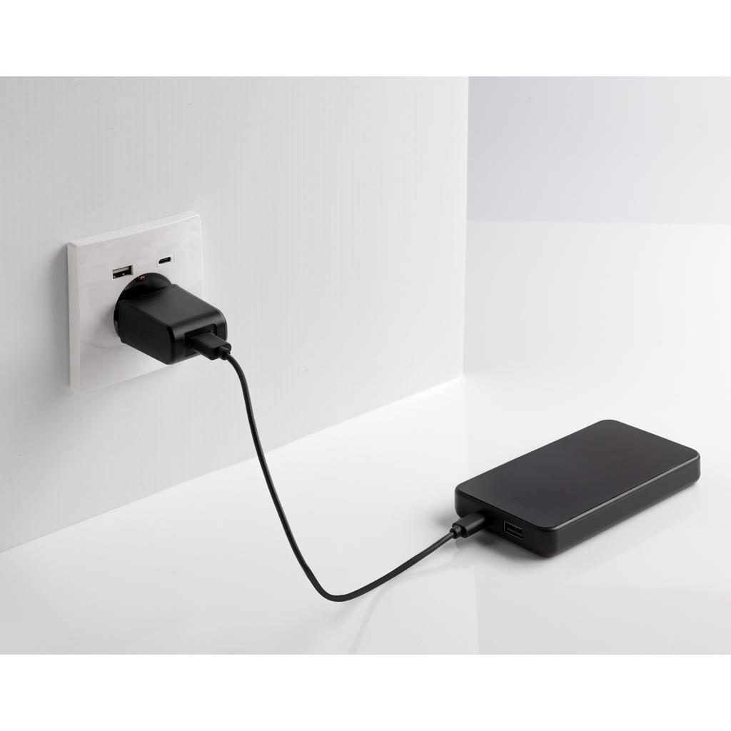 Boostcore RCS recycled plastic powerbank 10.000mAh USB C black