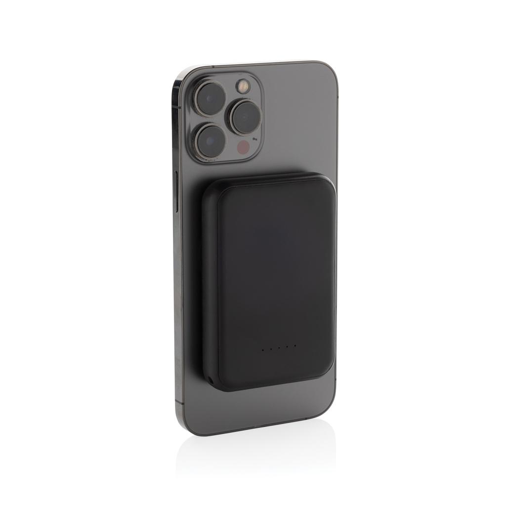 Stellar RCS recycled plastic 5000 mah 5W magnetic powerbank black