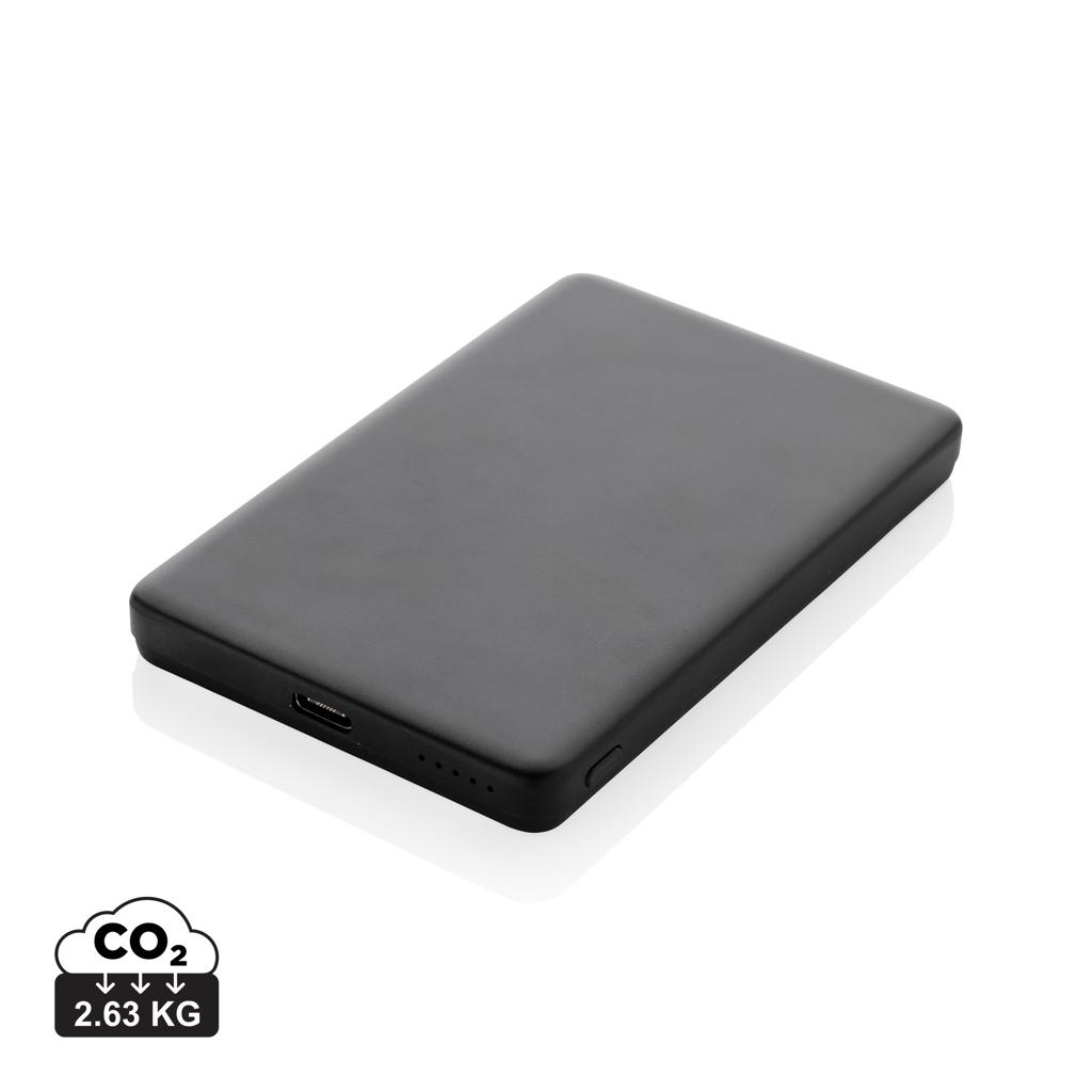 Orion RCS recycled aluminum 5000 mah 5W magnetic powerbank black