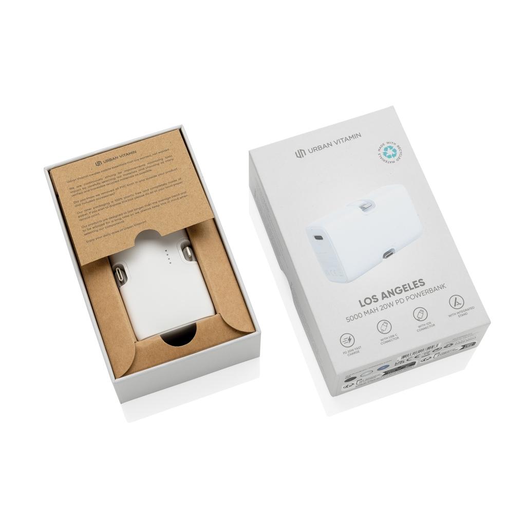 Urban Vitamin Los Angeles RCS rplastic 20W PD powerbank transparent