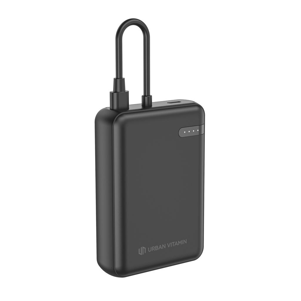 Urban Vitamin Fullerton RCS recycled 10,000 20W PD powerbank black
