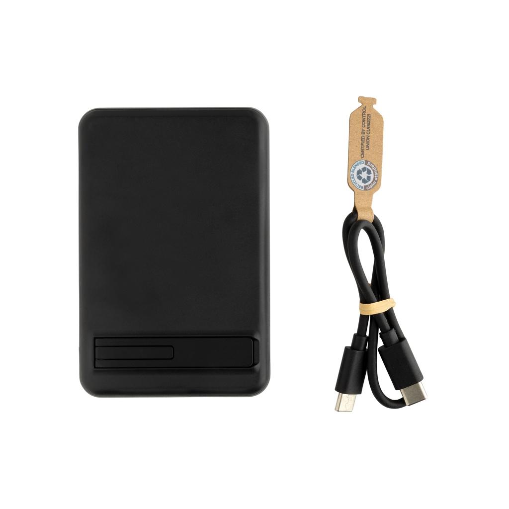 Zen RCS rplastic 5000 mah 5W magnetic bamboo powerbank black