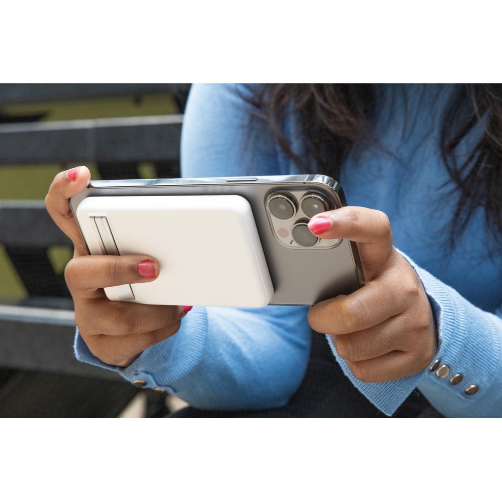 Zen RCS rplastic 5000 mah 5W magnetic bamboo powerbank transparent