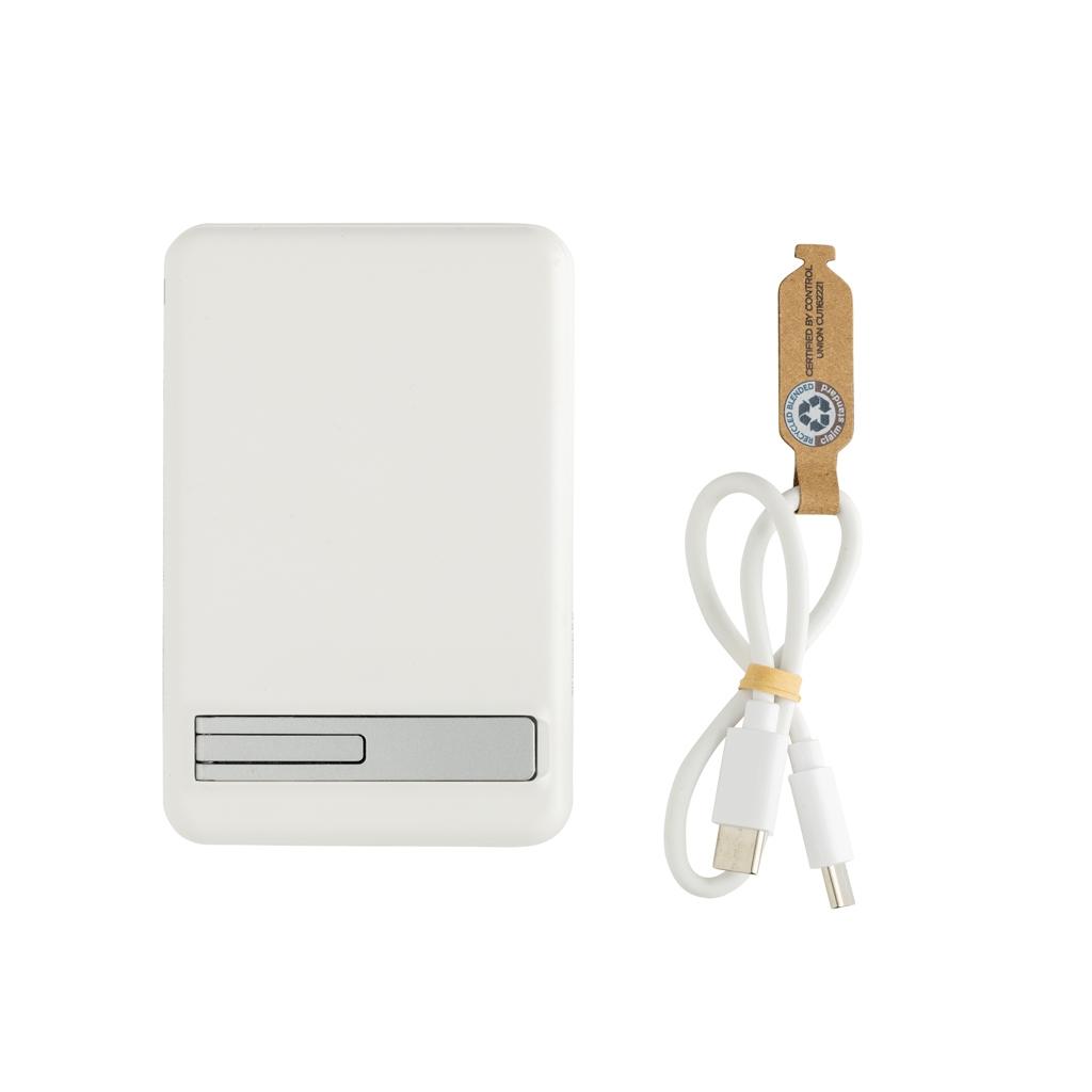 Zen RCS rplastic 5000 mah 5W magnetic bamboo powerbank transparent