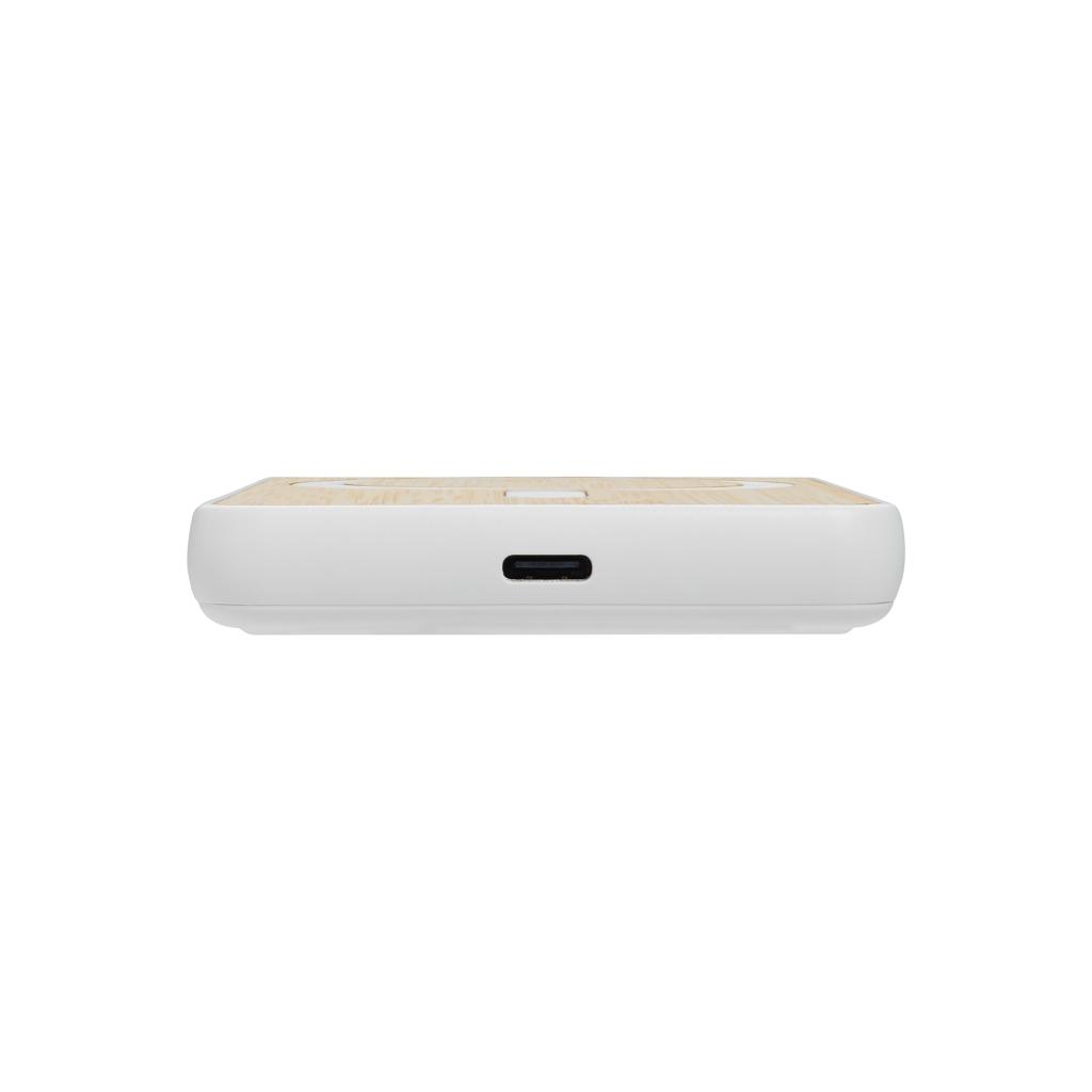 Zen RCS rplastic 5000 mah 5W magnetic bamboo powerbank transparent