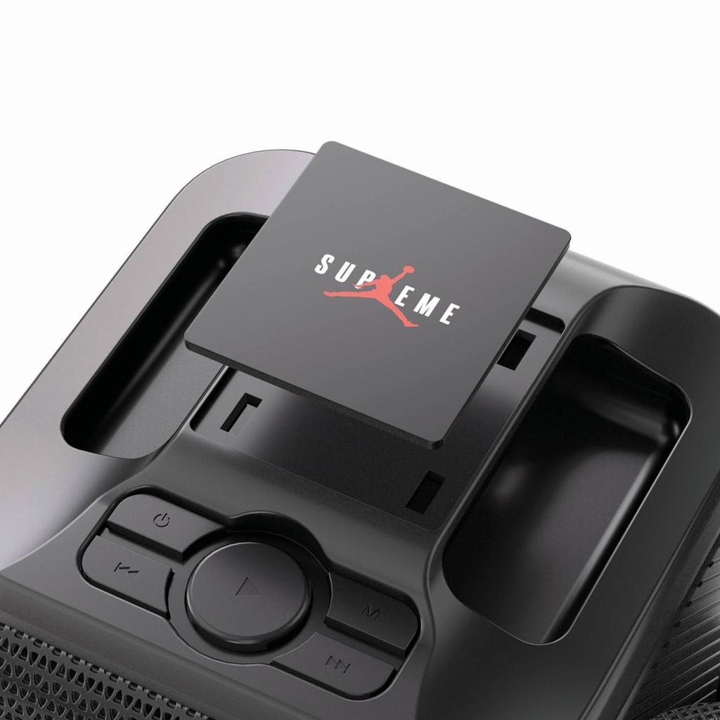 Singvibe RCS recycled plastic karaoke set with double mic black