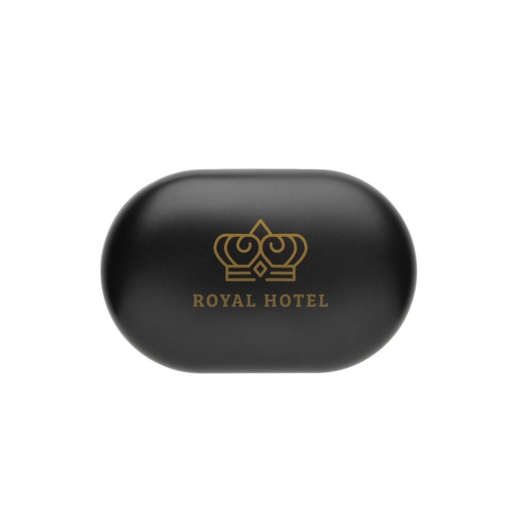 Fitsound RCS recycled plastic open ear TWS earbuds black