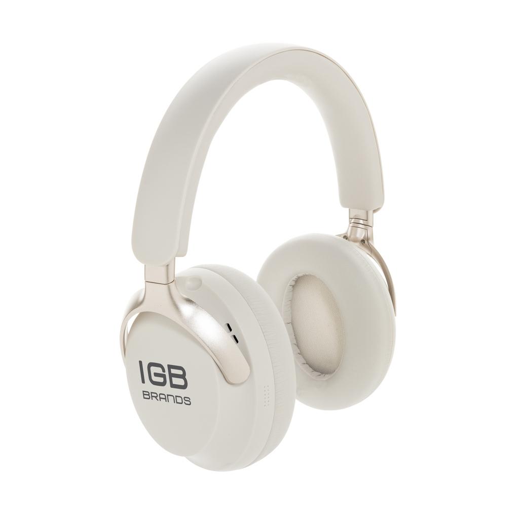 Soundpro RCS recycled plastic ANC headphone white