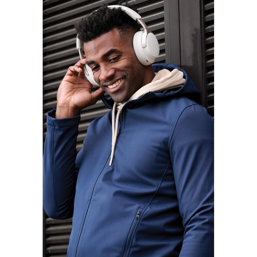 Soundpro RCS recycled plastic ANC headphone white