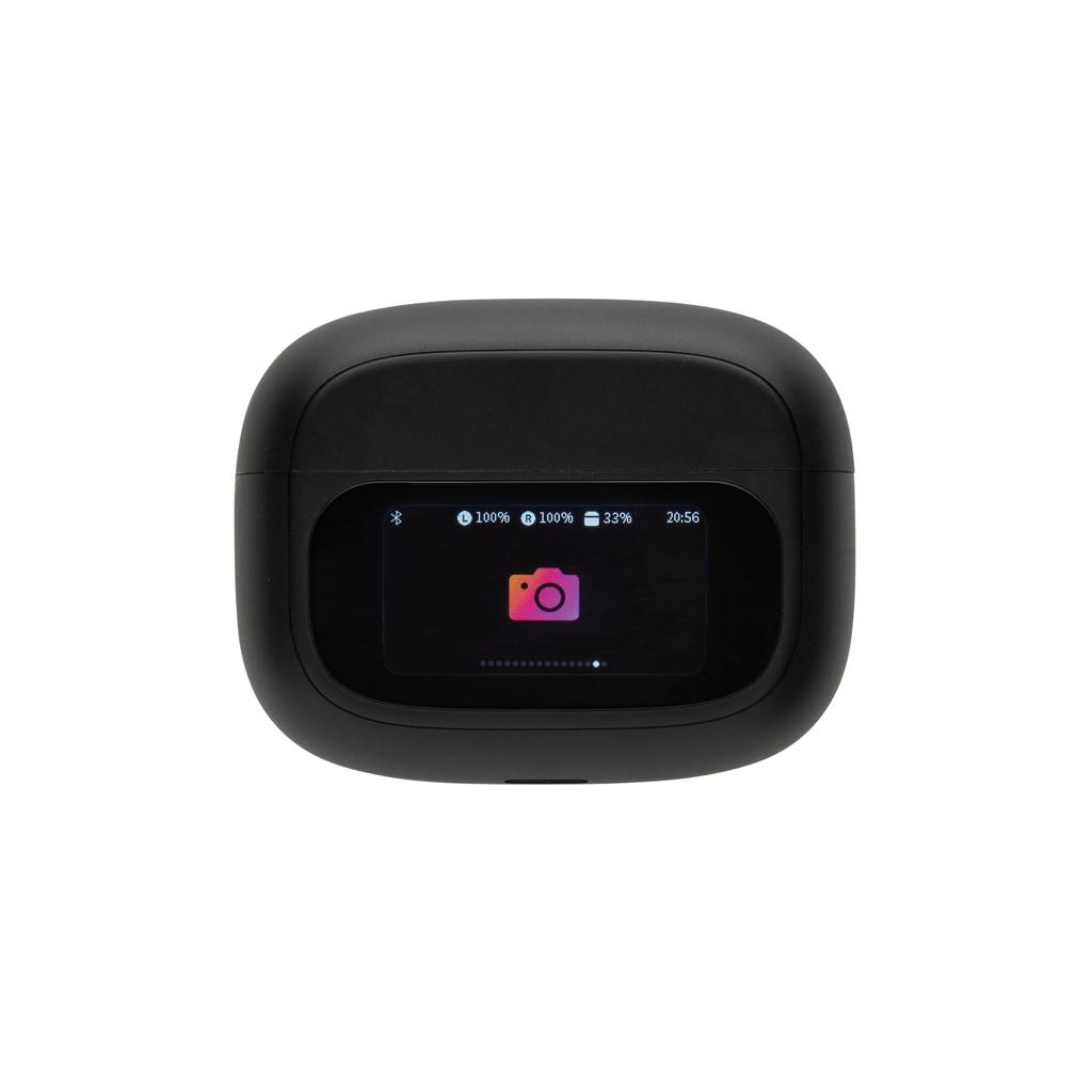 Airtune RCS recycled plastic ANC earbuds with touch screen black