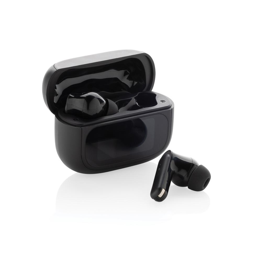 Airtune RCS recycled plastic ANC earbuds with touch screen black