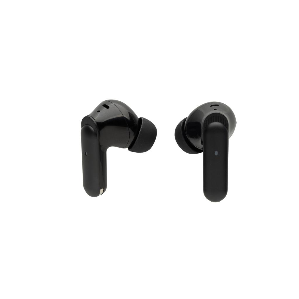 Airtune RCS recycled plastic ANC earbuds with touch screen black