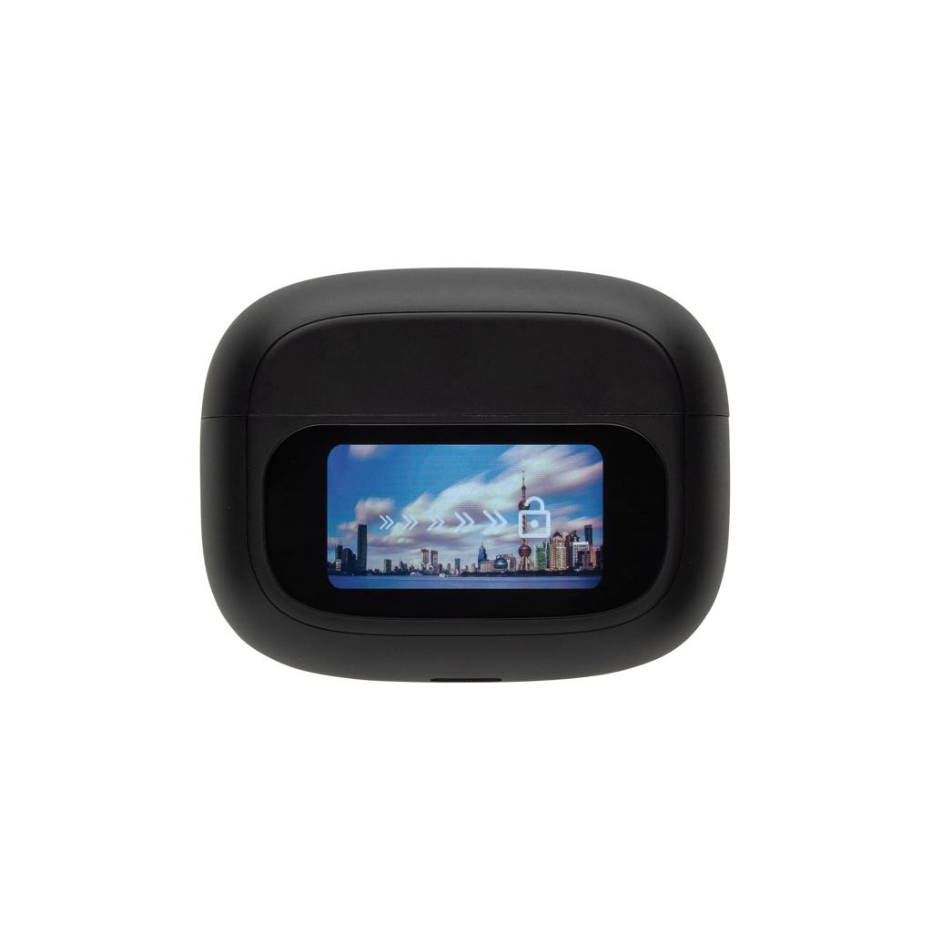 Airtune RCS recycled plastic ANC earbuds with touch screen black