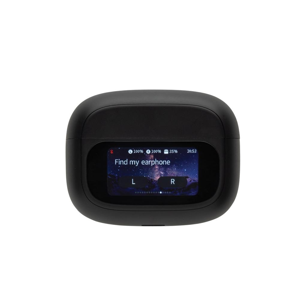 Airtune RCS recycled plastic ANC earbuds with touch screen black
