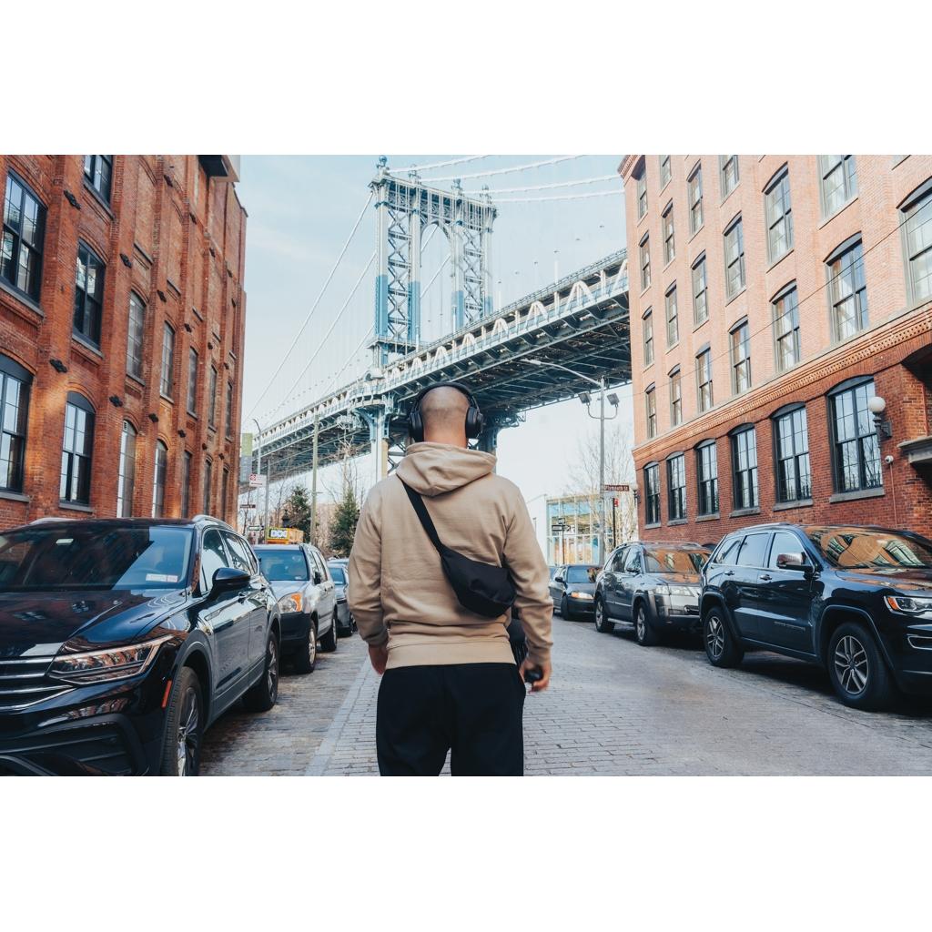 Irvine RCS recycled and repairable ANC wireless headphone black