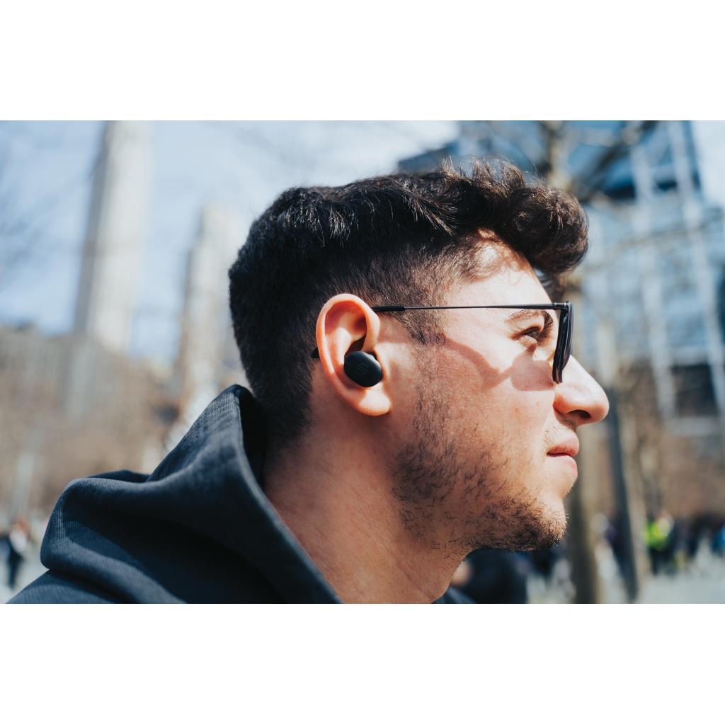 Lakewood RCS recycled and repairable wireless earbuds black