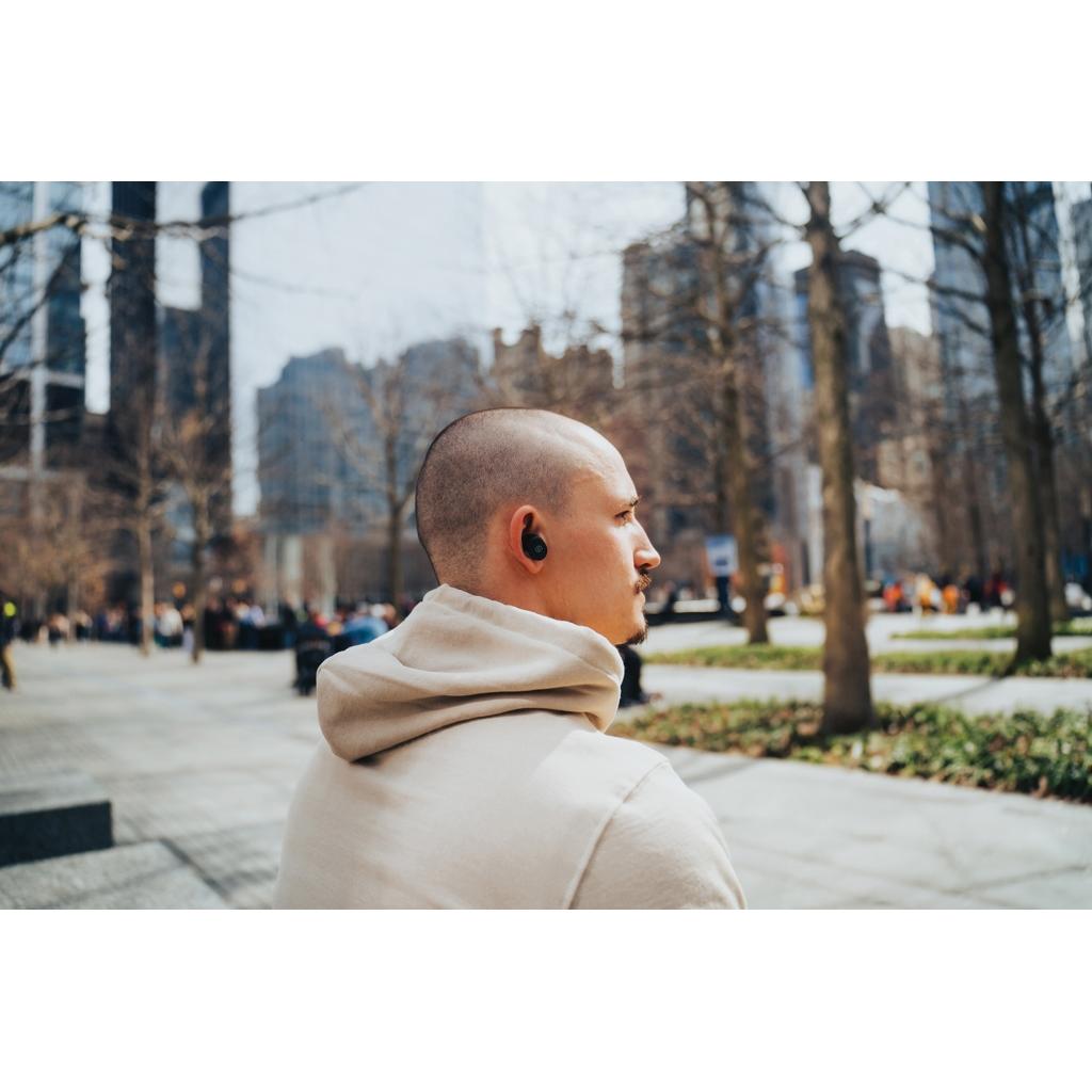 Lakewood RCS recycled and repairable wireless earbuds black