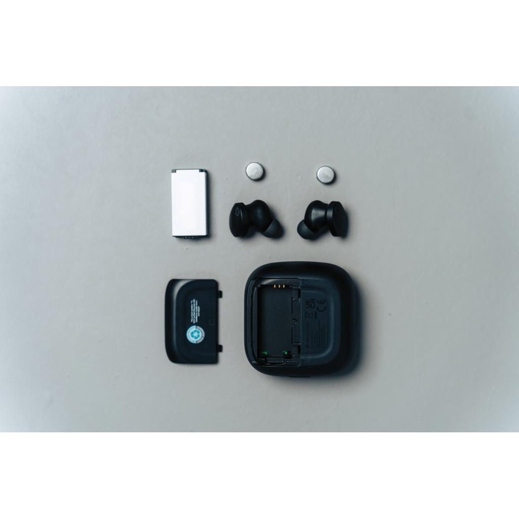 Lakewood RCS recycled and repairable wireless earbuds black