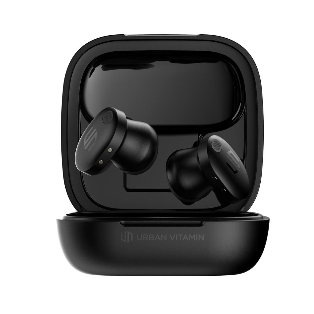 Lakewood RCS recycled and repairable wireless earbuds black